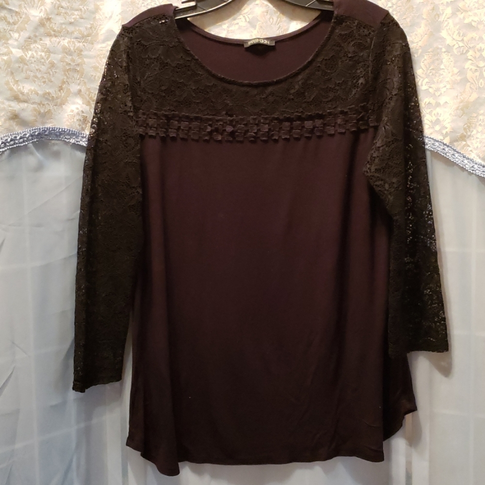 PAPERMOON BLACK LACE TUNIC SZ XL